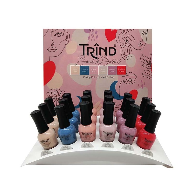 Trind Display Caring Color Back to Basics 18 x 9ml