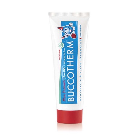 BUCCOTHERM Dentifrice 2-6 ans 50ml, goût fraise Bio