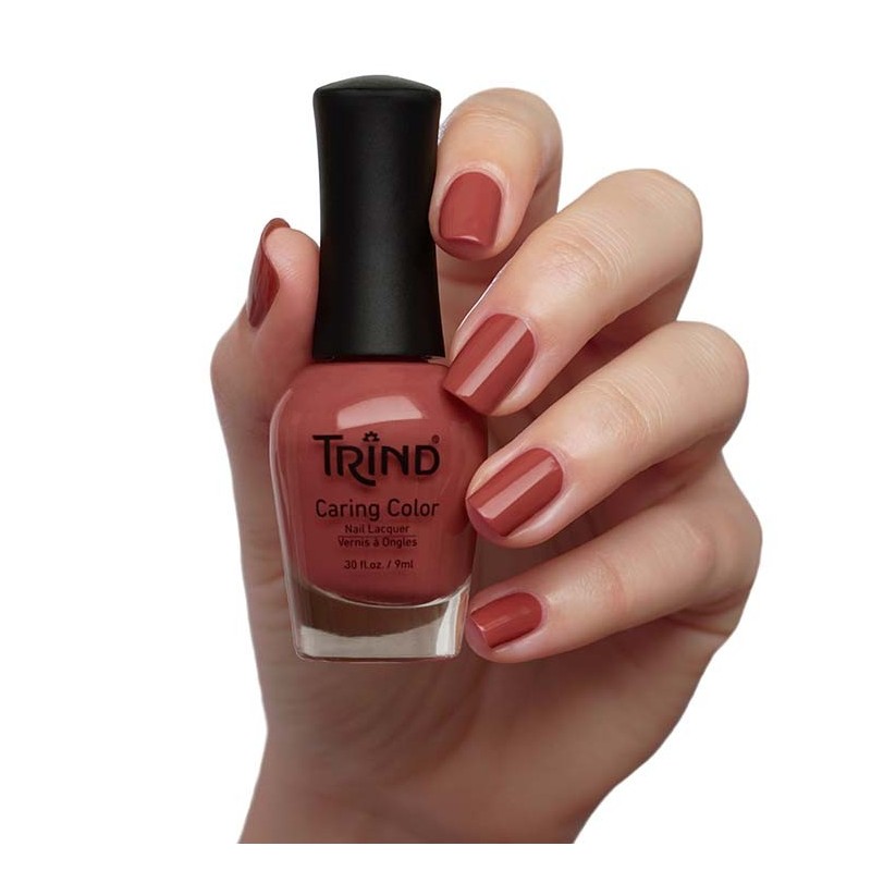 Trind Caring Color 247 Let's Conga – Nagellack Mit Pflegender Formel, 9 Ml, Streifenfrei